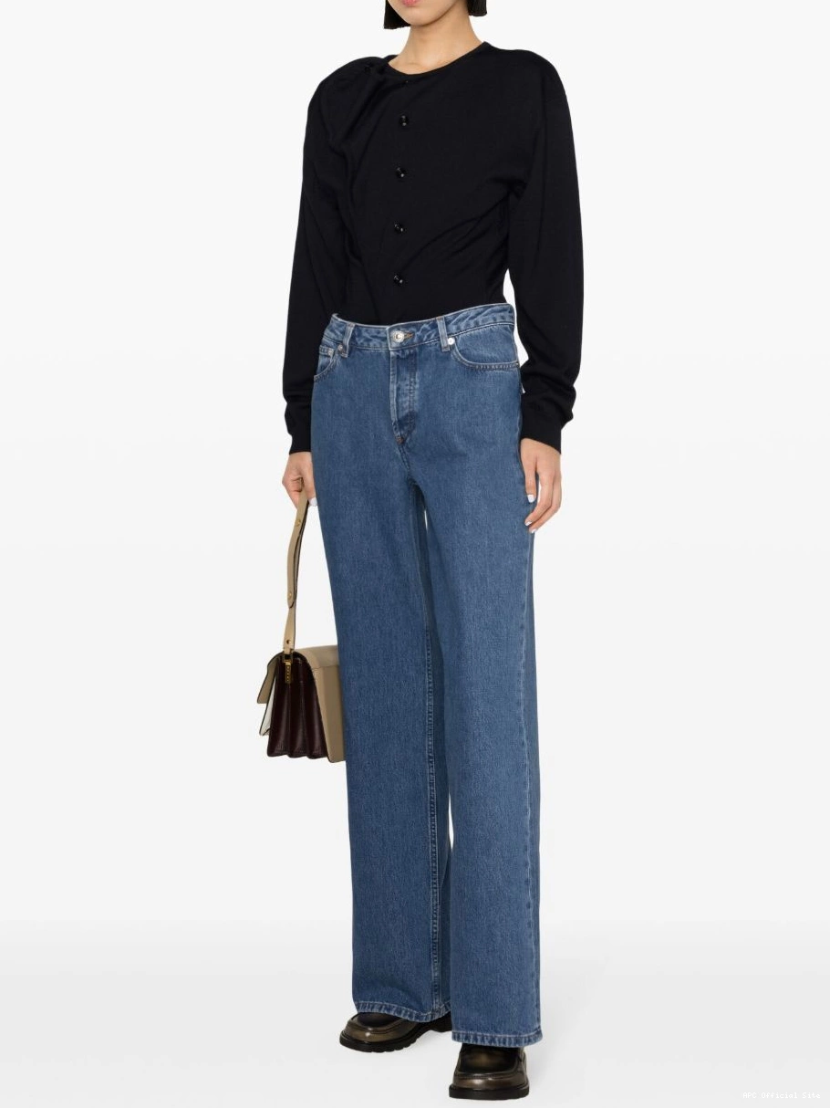 Affordable Elisabeth high-rise A.P.C. Women wide-leg jeans 0426